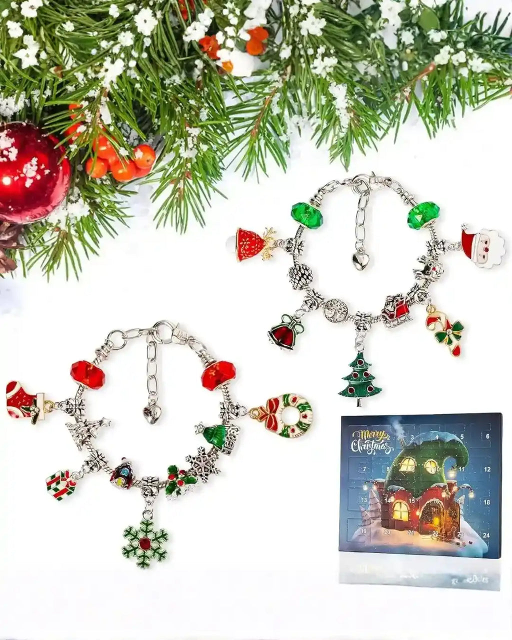 Advent Calendar 2 Brățări + 24 Surprize
