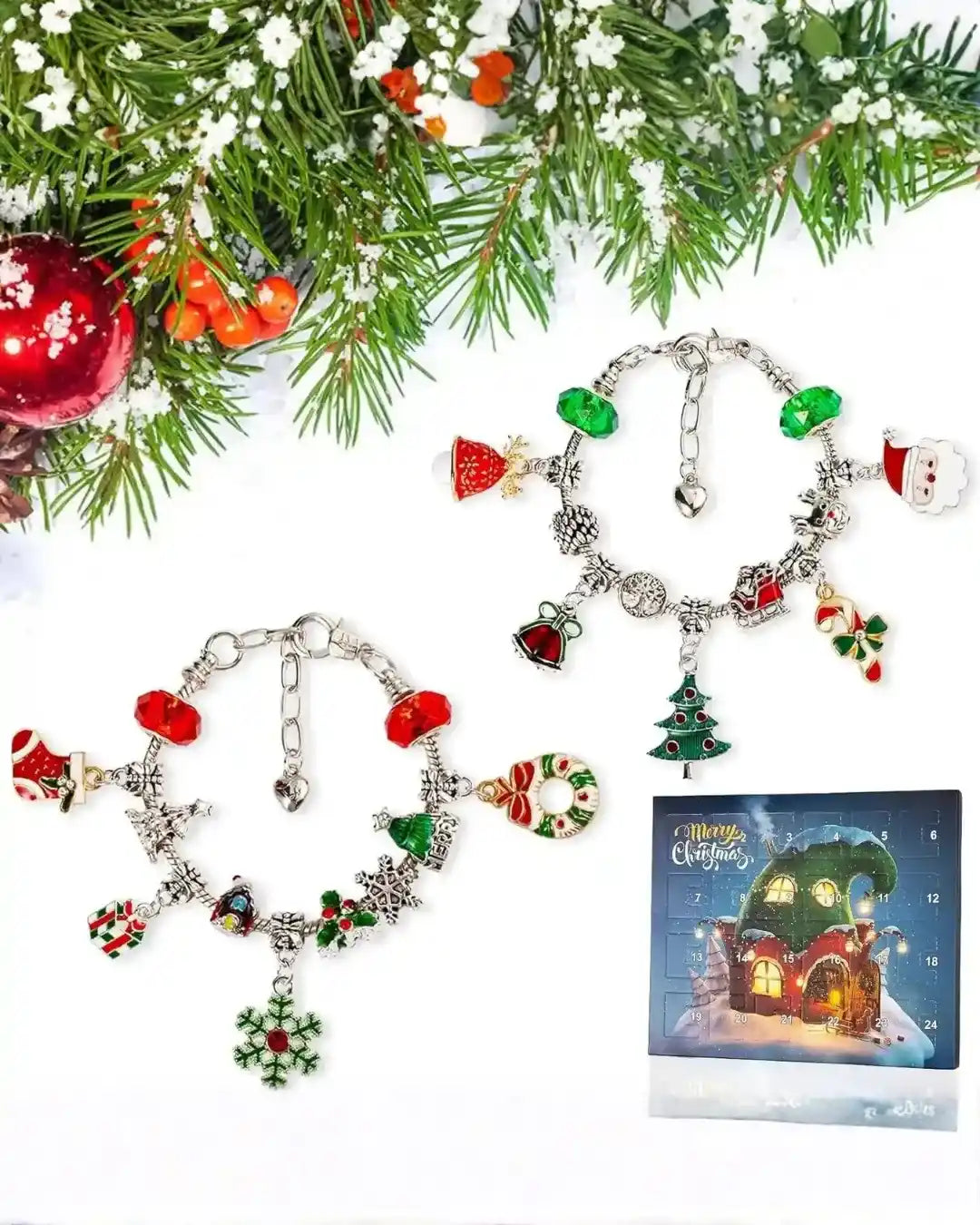 Advent Calendar 2 Brățări + 24 Surprize